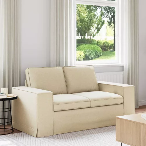 vidaXL Kanapé Krém 162 x 80 x 82 cm szövet