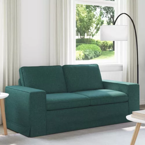 vidaXL Kanapé Sötétzöld 182 x 80 x 82 cm szövet
