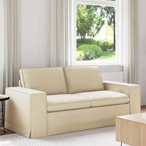 vidaXL Kanapé Krém 182 x 80 x 82 cm szövet