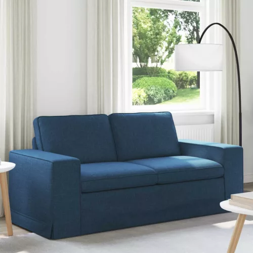 vidaXL Kanapé Kék 182 x 80 x 82 cm szövet