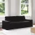 vidaXL Kanapé Fekete 222 x 80 x 82 cm szövet