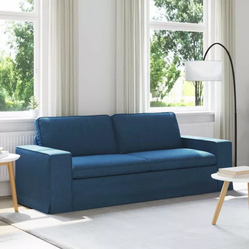 vidaXL Kanapé Kék 222 x 80 x 82 cm szövet
