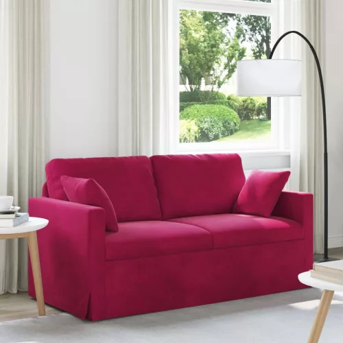 vidaXL Kanapé Bordó 158 x 78 x 80 cm Bársony