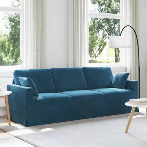 vidaXL Kanapé Kék 228 x 78 x 80 cm Bársony