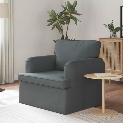 vidaXL Kanapé Sötétszürke 84 x 80 x 85 cm szövet