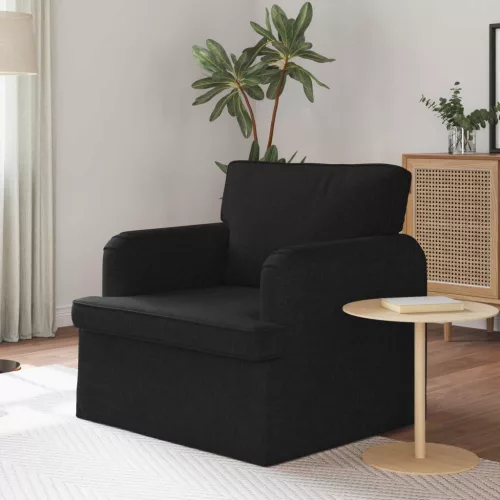 vidaXL Kanapé Fekete 84 x 80 x 85 cm szövet