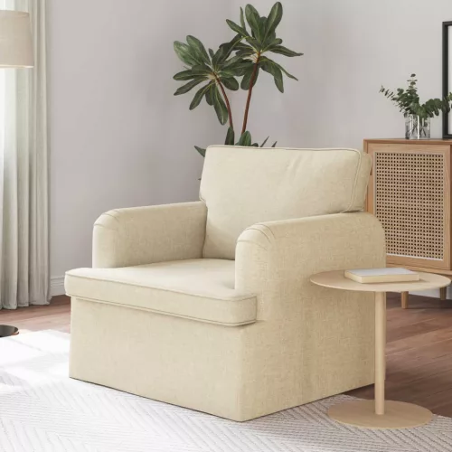 vidaXL Kanapé Krém 84 x 80 x 85 cm szövet
