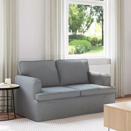 vidaXL Kanapé Világosszürke 144 x 80 x 85 cm szövet