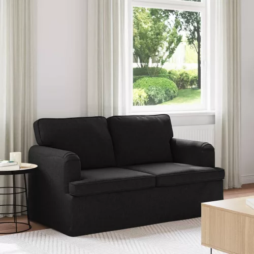 vidaXL Kanapé Fekete 144 x 80 x 85 cm szövet