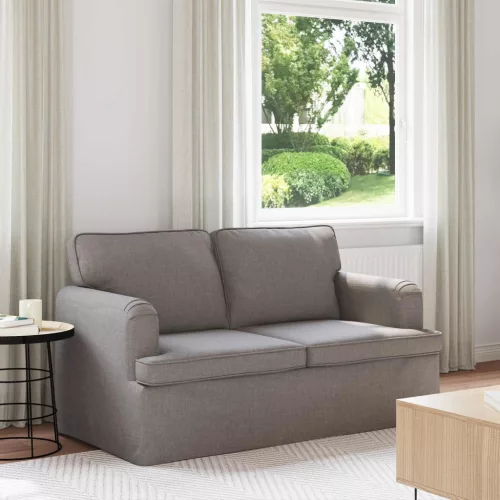vidaXL Kanapé Tópszínű 144 x 80 x 85 cm szövet