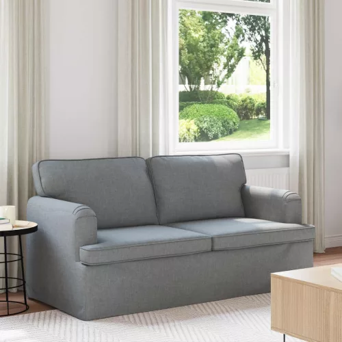 vidaXL Kanapé Világosszürke 162 x 80 x 85 cm szövet