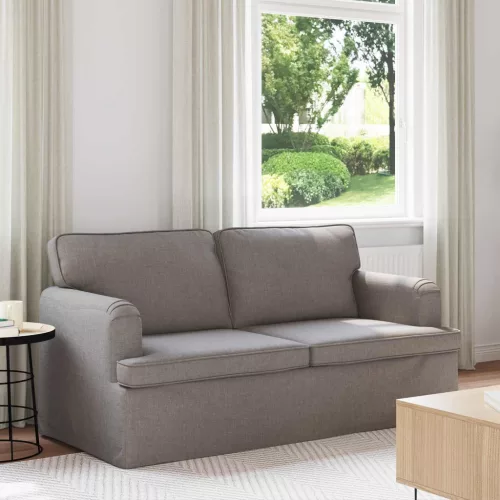 vidaXL Kanapé Tópszínű 162 x 80 x 85 cm szövet