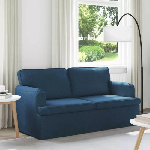 vidaXL Kanapé Kék 162 x 80 x 85 cm szövet