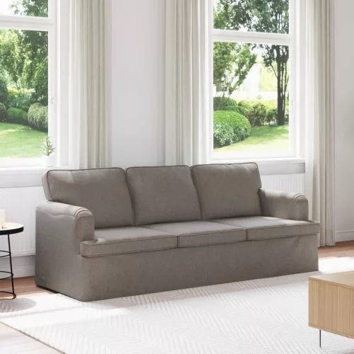 vidaXL Kanapé Tópszínű 201 x 80 x 85 cm szövet