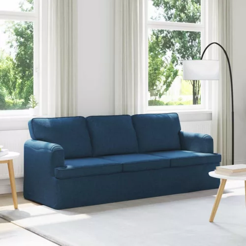 vidaXL Kanapé Kék 201 x 80 x 85 cm szövet