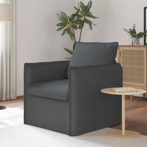 vidaXL Kanapé Sötétszürke 75 x 82 x 85 cm szövet