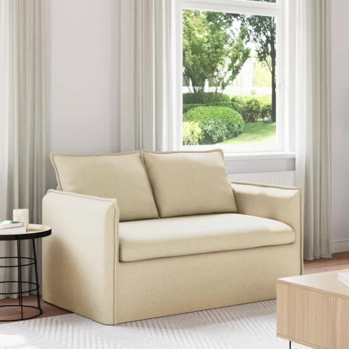 vidaXL Kanapé Krém 156 x 82 x 85 cm szövet