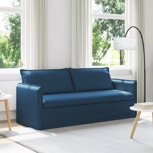 vidaXL Kanapé Kék 196 x 82 x 85 cm szövet