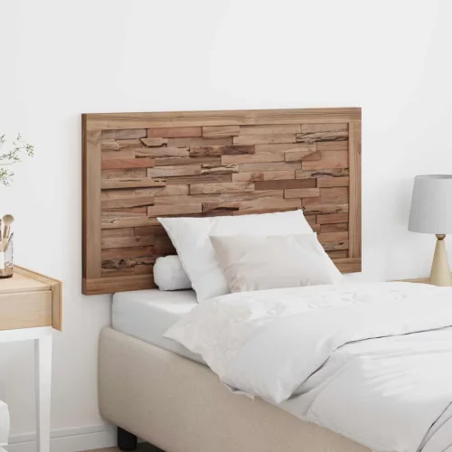 vidaXL Fejtámla Falra szerelhető Természetes 100 cm Tömör Teakfa