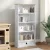 vidaXL CD tároló Fehér 52 x 17.5 x 103 cm Tömör fenyőfa