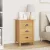 vidaXL Éjjeliszekrény HILL Méz barna 46 x 35 x 65 cm Tömör fenyőfa