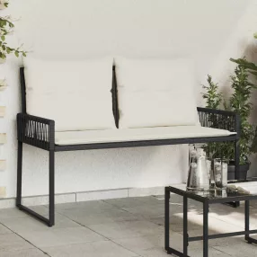 Kerti pad 2 -Seater 4 db 110 x 59 x 82 cm polirattan