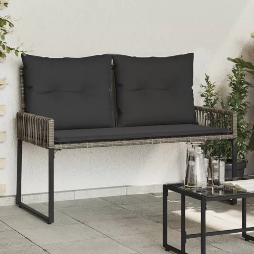 Kerti pad 2 -Seater 4 db 110 x 59 x 82 cm polirattan