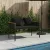 Kerti pad 2 -Seater 117 x 54 x 74.5 cm polirattan Fekete