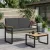 Kerti pad 2 -Seater 107 x 61 x 80 cm polirattan Négyszögletes