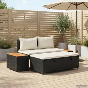 Kültéri kanapé szett 4 -Seater 4 db 55 x 30 x 39 cm