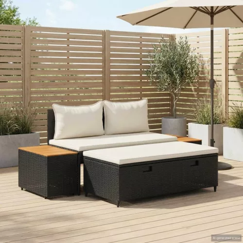 Kültéri kanapé szett 4 -Seater 4 db 55 x 30 x 39 cm