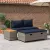Kültéri kanapé szett 4 -Seater 4 db 55 x 30 x 39 cm