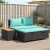 Kültéri kanapé szett 4 -Seater 4 db 55 x 30 x 39 cm