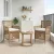 Kültéri szék 2 db Beige és krém polirattan