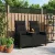 vidaXL Dönthető pad asztallal Fekete 126 x 65 x 112 cm polirattan
