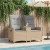 vidaXL Dönthető pad asztallal Beige és Világosszürke 126 x 65 x 112 cm