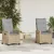 vidaXL Kerti Szék 2 pcs Beige és Világosszürke 56 x 60 x 112 cm