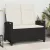 Kerti pad Fekete és Krém 105 x 60 x 112 cm Acél és poliészter
