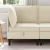 Sarok Sofa tárolóval Krémszínű 70 x 70 x 82 cm Bársony