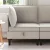 Sarok Sofa tárolóval Zabpehely 70 x 70 x 82 cm Bársony