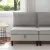 Középső Sofa tárolóval Világosszürke 70 x 70 x 82 cm Bársony