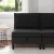 Középső Sofa tárolóval Fekete 70 x 70 x 82 cm Bársony