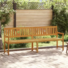 Kerti pad Természetes 220 x 55,5 x 90 cm Tömör Akácfa