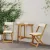vidaXL Kültéri bistro székek 2 pcs Krémfehér 40 x 53 x 80 cm