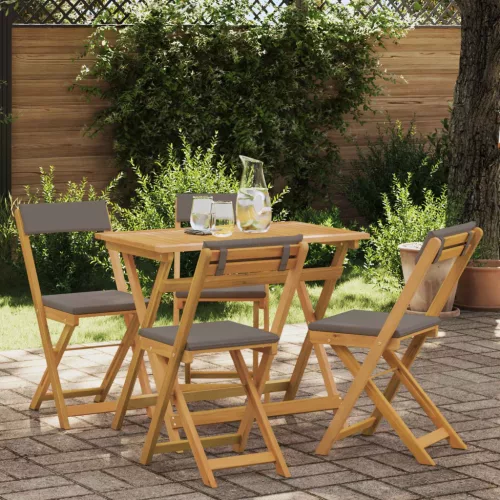 vidaXL Kültéri bistro székek 4 pcs Sötétszürke 40 x 53 x 80 cm