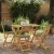 vidaXL Kültéri bistro székek 4 pcs Sötétszürke 40 x 53 x 80 cm