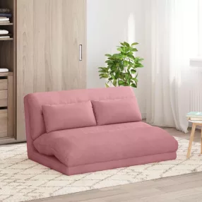 vidaXL Padló szék Rózsaszín 110 x 82 x 55 cm Bársony