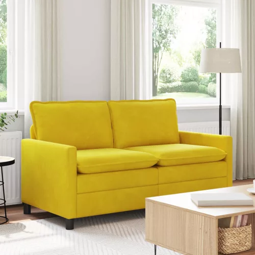 Kanapé Sárga 156 x 81 x 87,5 cm Bársony