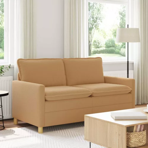 Kanapé Bézs 156 x 81 x 87,5 cm Szövet