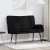 vidaXL Kétüléses Kanapé Fekete 115 x 61 x 87 cm szövet